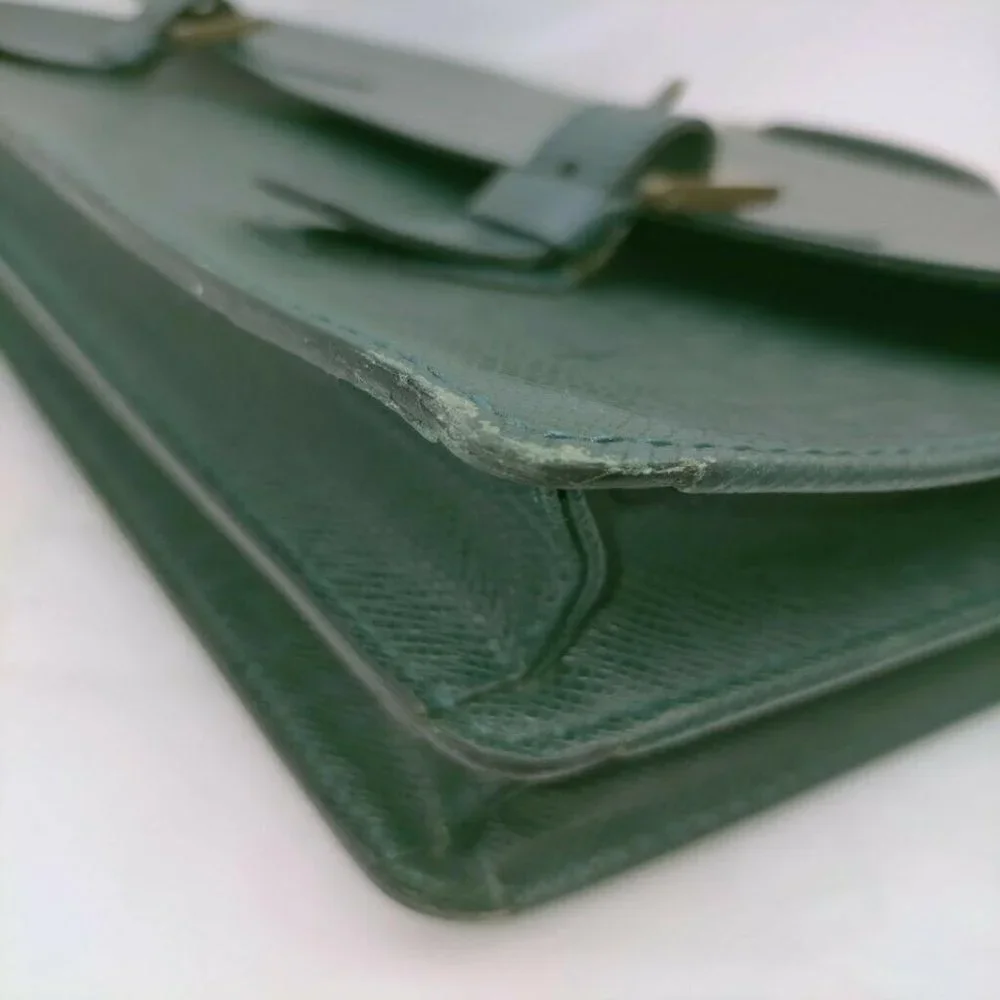 Louis Vuitton Green Taiga Leather Porte Documents